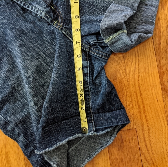 V.S.H. Jeans Denim Shorts Patchwork Size 10 - Picture 6 of 11